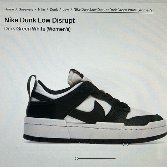 Nike Dunk Low Disrupt Dark Green White - Picture 2 of 6